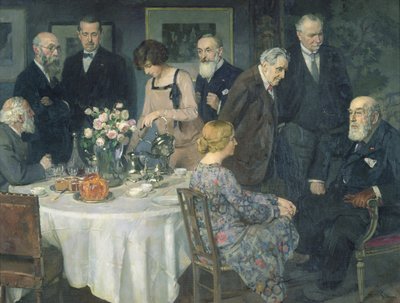 Un Grupo de Artistas, 1929 de Jules Alexandre Gruen or Grun